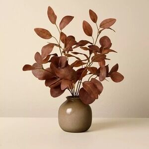 15" Rusted Silver Dollar Eucalyptus Fall Arrangement - Hearth & Hand Magnolia